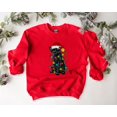 thumbnail image 2 of Christmas Cat Sweatshirt, Black Cat Christmas T-Shirt, Kitten Christmas Crewneck, Cat Lover Gift, Cat Mom Tshirt, Xmas Tee, 2 of 3