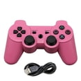 thumbnail image 1 of XYCCA Wireless Game Controller for PS3 Game Pad with USB Charging Cable - (pink), 1 of 3