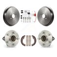 thumbnail image 1 of Transit Auto Rear Brake Drum Shoe Hardware and Wheel Hub Bearing Assembly Kit for Car Toyota Corolla - Left Right Side (Driver Passenger) K7D-100285, 1 of 11