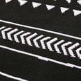 thumbnail image 4 of Boho Bathroom Rug, Black White Small Kitchen Rug with Tassel, Farmhouse Geometric Bath Mat, Washable Cotton Woven Throw Rug, Bohemian Rug for Bedroom, Living Room, Entryway B 60*90cm, 4 of 5