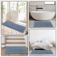 thumbnail image 5 of Yujoon Super Soft Chenille Bathroom Rug Non-Slip Absorbent Machine Washable Bath Mat, 24"x70", Blue, 5 of 8