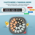 thumbnail image 4 of Adnoom 24 Egg Incubator for hatching chicks, Incubator with Temperature Control Humidity Display, Automatic Egg Turning,4 Modes, Digital Egg Incubator w/Egg Candler for Hatching Chicken Duck Quail, 4 of 9