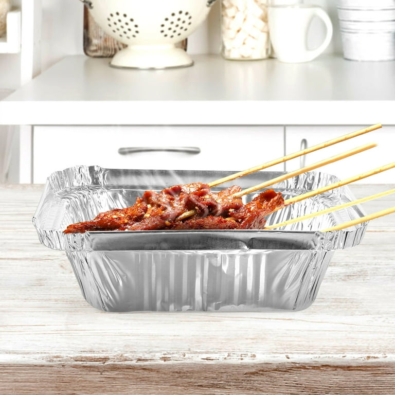 50 Pcs Baking Pan Cake Pans Cake Sheet Pan Aluminum Oblong Foil