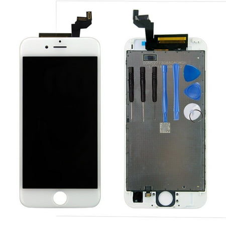 Ayake Display Assembly for iPhone 6s White LCD Screen