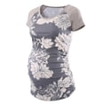 thumbnail image 1 of Julyccc Womens Maternity Floral Print Scoop Neck Tunic Tops, 1 of 3