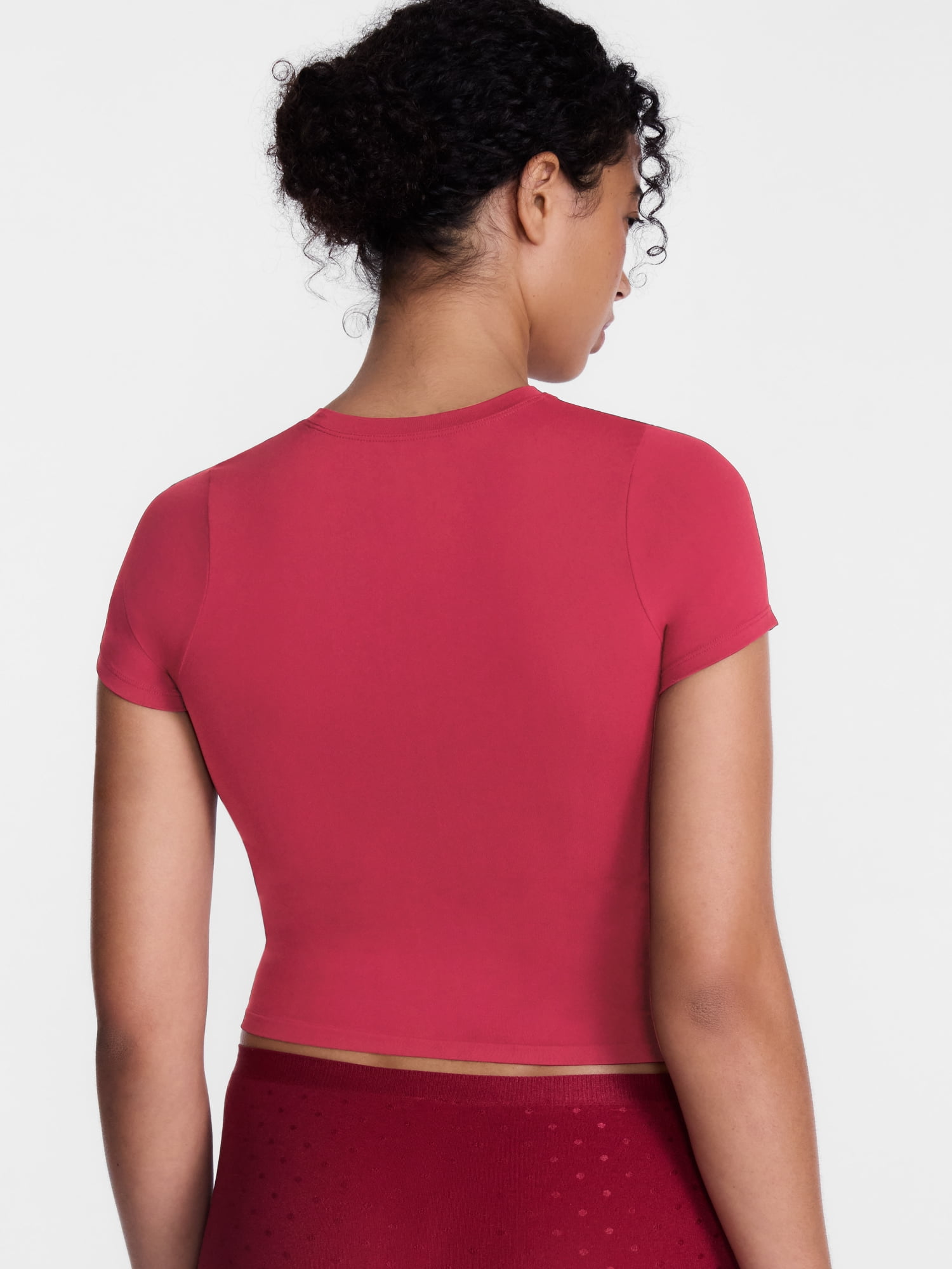 Joyspun Women's Everyday Seamless Shapewear T-Shirt, Sizes S-XXXL
