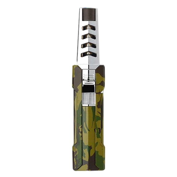 Encendedor Compacto Rellenable LighterProCamo 1 Pza Camuflaje Recargable Metal Gas Butano.