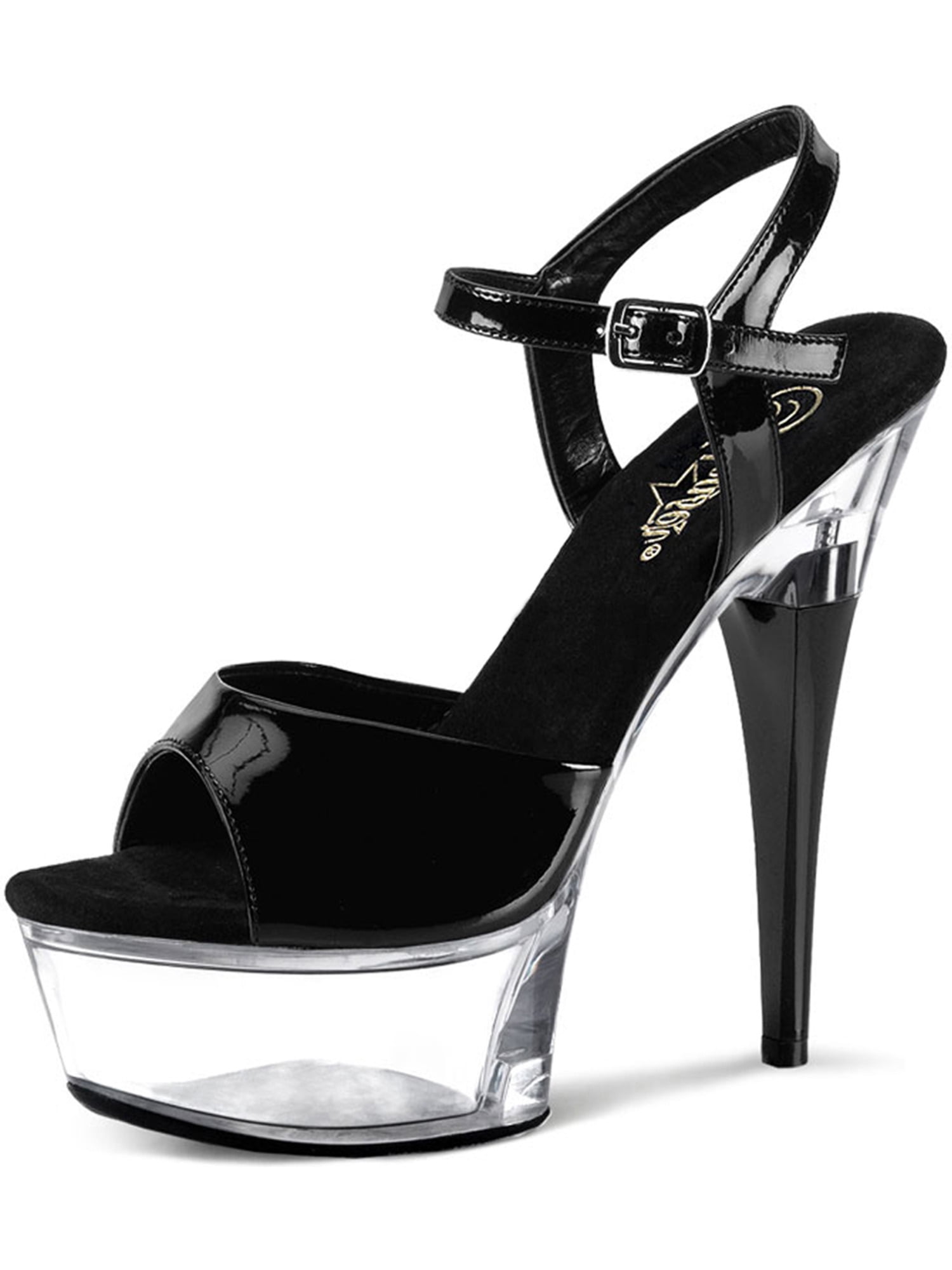 high heels ankle strap open toe