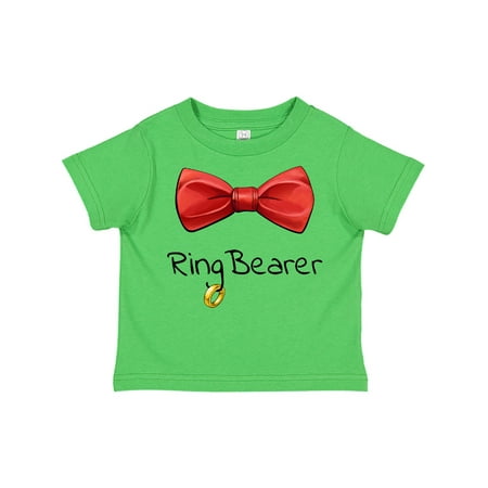 

Inktastic Ring Bearer- red bow tie Gift Toddler Boy or Toddler Girl T-Shirt