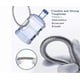thumbnail image 4 of 2m Heavy-Duty Shower Hose with Chrome Finish and Brass Connector for Universal Use, 4 of 5
