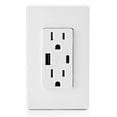 thumbnail image 3 of Cargador de pared USB Leviton T5633-W tipo A y tipo C 15A, 3 of 5