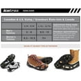 thumbnail image 3 of ICETRAX V3 Tungsten Crampons, Ice Cleats for Shoes and Boots - Ice Grips for Snow and Ice, Non-Slip Shoe Grippers with Reflective Heel (Black, S/M), 3 of 6