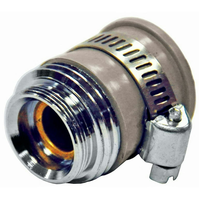 Danco 55/64 in.-27 or Female3/4 in. in. Brass Female/Male Garden Hose Aerator Adapter Danco 55/64 in.-27 or Female3/4 in. in. Brass Female/Male Garden Hose Aerator Adapter
