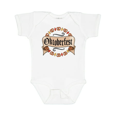 

Inktastic Oktoberfest Pretzels and Leaves Gift Baby Boy or Baby Girl Bodysuit