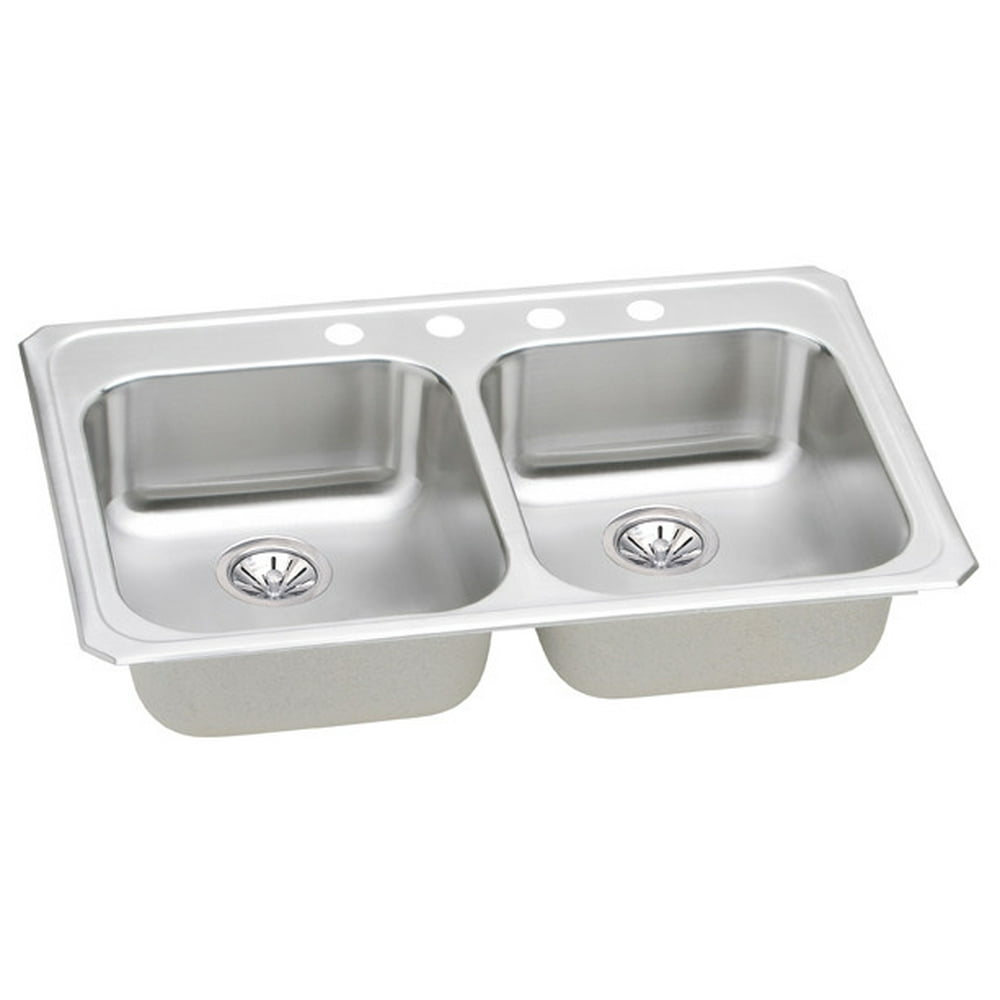 Elkay Gecr3321 Celebrity 33" Drop In Double Basin Stainless Steel