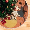 thumbnail image 5 of FMSHPON Halloween Scary Xmas Christmas Tree Skirt Stand Mat for Holiday Party Decoration Indoor Outdoor 48 inches, 5 of 6