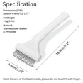 thumbnail image 3 of Unique Bargains Deshedding Brush for Cats Pet Grooming Tool for Shedding and Mats Removal Gentle Cat Brush for Medium to Long Hair Dogs & Cats White, 3 of 7