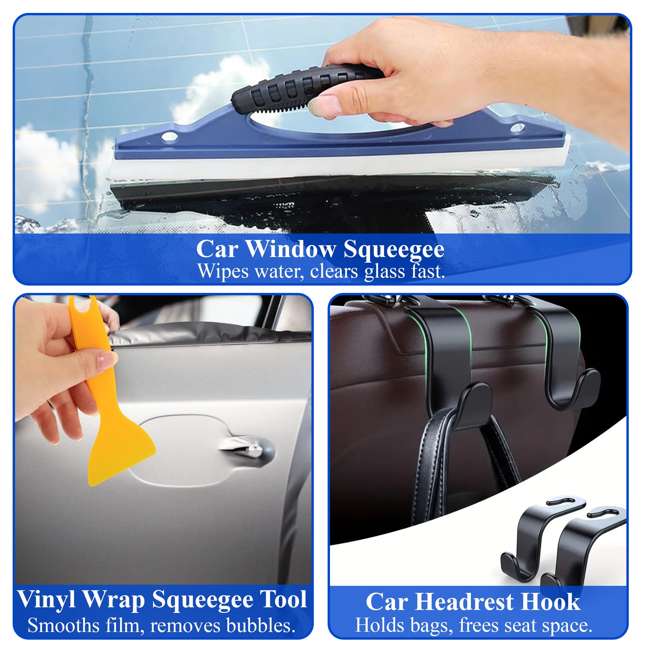 cyrico 30PCS Car Detailing Kit, Car Wash Brush Set and Auto Detailing Tools for Interior Exterior Wheels,Professional Car Care Kit