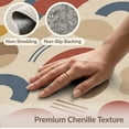 thumbnail image 6 of ODIKA 4'x6' Beige Multicolor Geometric Abstract Washable Area Rug Contemporary Mid Century Scattered Shapes Arches Circles Forms for Dorm Room, Small Living Stain Resistant Low Profile, Easy Care, 6 of 7