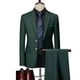 thumbnail image 1 of Conjunto de trajes de negocios para hombre, chaqueta de Color sólido de alta gama, blazer personalizado de marca de gran tamaño, 3 piezas, 1 of 5