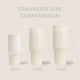 thumbnail image 4 of HydroJug Traveler - Botella de agua con asa y pajita abatible - Cabe en portavasos, vaso resistente a fugas, reutilizable, aislado, de acero inoxidable y base de goma - Regalos para mujeres y hombres, 4 of 4
