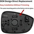 thumbnail image 3 of Passenger Side Mirror Replacement for Honda Accord Rear View Mirror Glass Right Side Mirrors Glass, 3 of 6