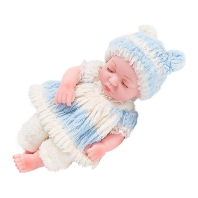 TIMIFIS Jouets de Poupée en Émail pour Enfants Poupée de Simulation Jouet Bébé Poupée Fille en Plastique Souple Poupée Poupée en Émail Jouet de Simulation