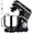 black, variant on 7.5 QT Stand Mixer, 10-Speed Tilt-Head Electric Dough Mixer with Stainless Steel Bowl, Includes Dough Hook, Wire Whisk, and Beater, with Splash Guard for Home Cooks, Silver/Black