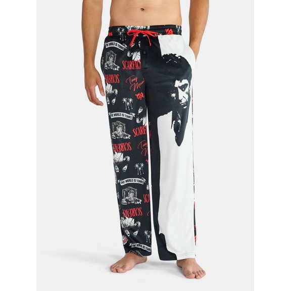 Scarface Men's and Big Men's Split Leg Graphic Pants, Sizes S-2XL