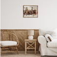 thumbnail image 3 of Stupell Industries Round Up Cowboys Animals & Insects Painting Brown Floater Framed Canvas Art Print Wall Art, 21 x 17, 3 of 10
