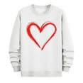 thumbnail image 4 of BEFOKA Mens Long Sleeve Shirts Crewneck Sweatshirt Valentine'S Day Love Heart Printed Golf Pullovers Men Fall Tops Work Blouses Graphic Tshirts Family Tops Blouse, 4 of 6