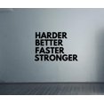 thumbnail image 3 of Harder Better Faster Stronger Quote Fitness Workout Success Motivation Quotes Wall Decals Healthy Lifestyle Girls Boys Gym Home Sports Room Decor Vinyl Wall Art Stickers Decoration Size (15x30 inch), 3 of 3