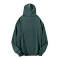 thumbnail image 3 of FAIWAD Men Loose Basic Hoodies Solid Color Casual Long Sleeve Drawstring Pullover Oversized Sweatshirt, 3 of 7