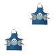 thumbnail image 3 of Delantal de cocina Cateissary impermeable con Limpiador de manos Panda 2Conjunto, 3 of 6