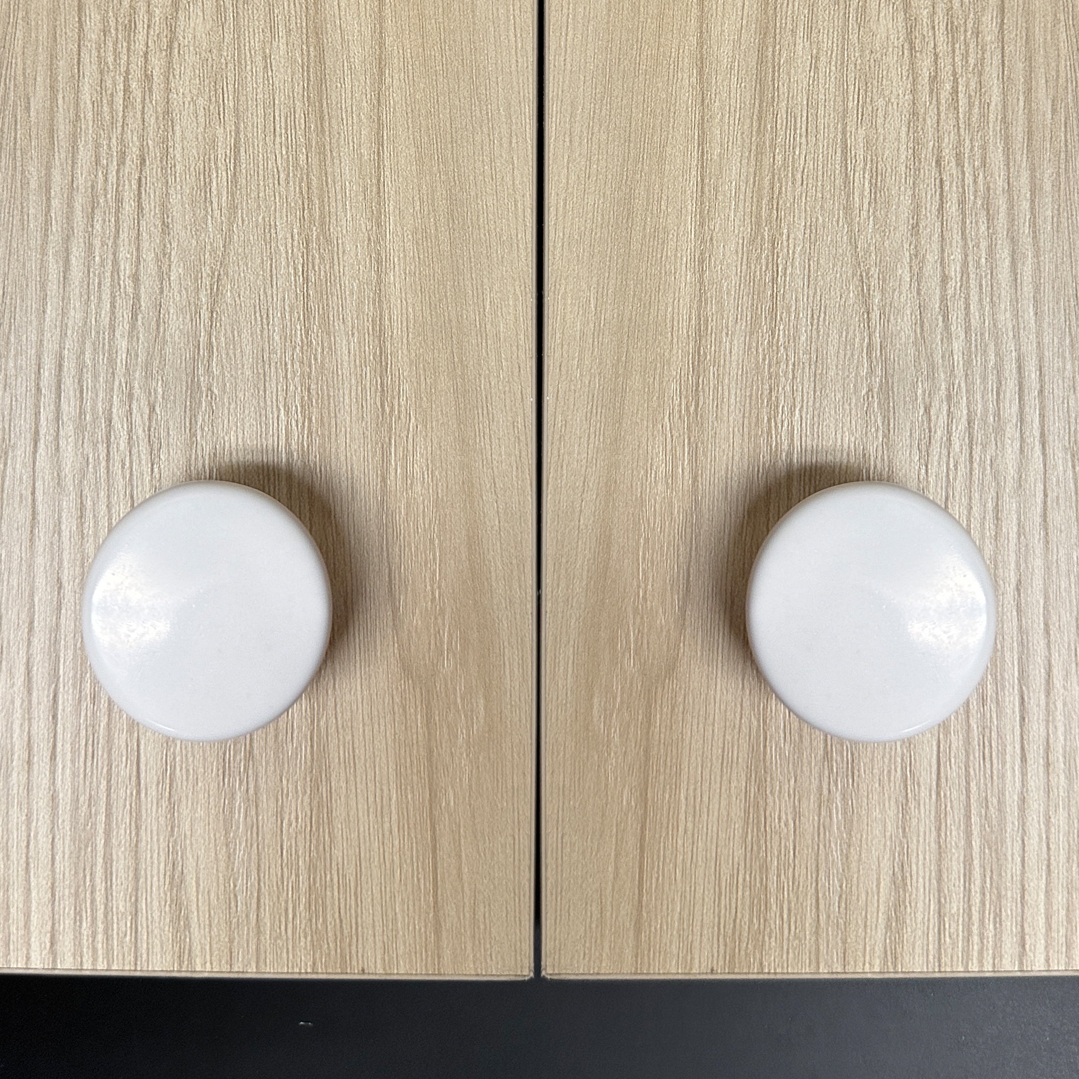 (2 pack) Mainstays White Round Mushroom Knob, Plastic, 10 pack