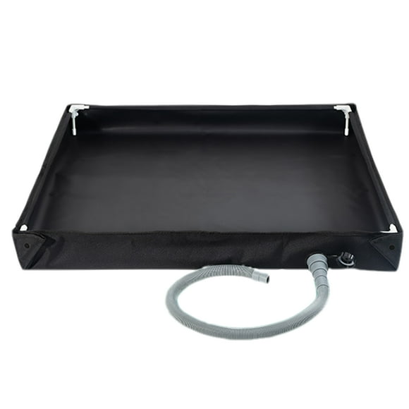 tamizeot Outdoor Camping Shower Tray PVC Foldable Base With Drain For Shower Tent Awning Base Or Indoor Beach