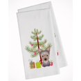 thumbnail image 1 of Juego de 2 toallas de cocina Caroline's Treasures con árbol de Navidad y cachorro Yorkie BB1604WTKT, 1 of 1