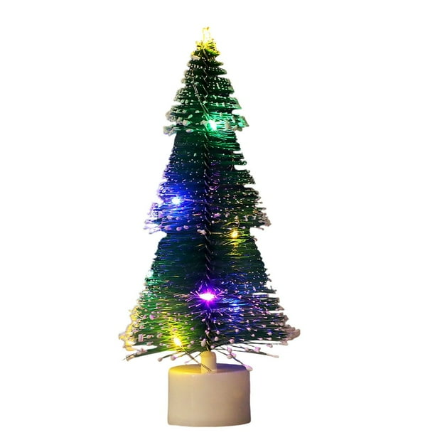 Decoración Navideña Led Mini Árbol de Navidad Regalo de Navidad Decoración Adornos