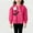 Hot Pink, variant on Girls Knit Cardigans Tulip Print Round Neck Cozy Wool Blend Spring Fall Comfort Warm Sweaters Hot Pink Size 2 Years