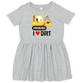 thumbnail image 3 of Inktastic Construction Truck I Love Dirt Girls Toddler Dress, 3 of 5