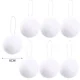 thumbnail image 3 of Bolas de nieve navideñas de espuma blanca, adornos navideños para hacer tú mismo, bolas colgantes para árbol de Navidad, decoración para fiesta de Año Nuevo y hogar, 3 of 5