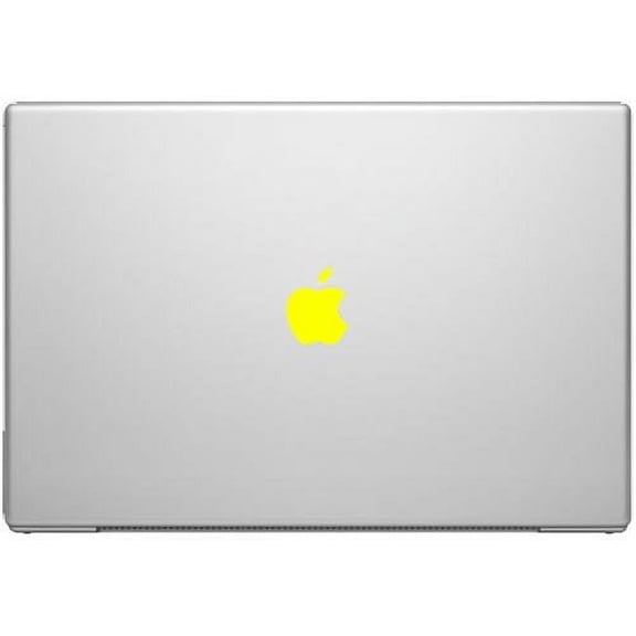 Yellow Color Change Apple Overlay Decal Sticker - Vinyl Decal for Macbooks