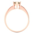 thumbnail image 4 of 1.5 ct Marquise Cut Simulated Champagne Diamond Solitaire Engagement Ring for Women in 18K Rose Gold, 4 of 5