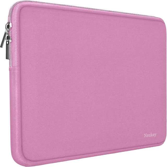 Funda para portátil Naukay de neopreno rosa de 14 pulgadas, resistente al agua