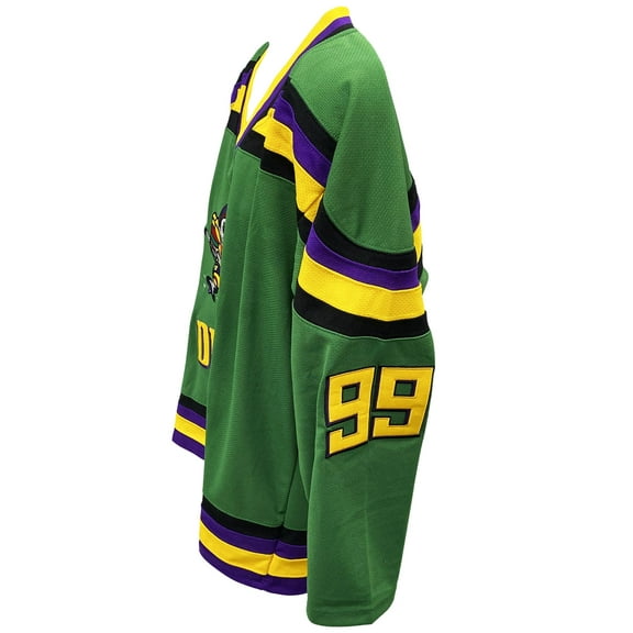 Adam Banks 99 Ducks Deluxe Embroidered Hockey Jersey