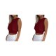 thumbnail image 3 of sweethay Top corto sin mangas para mujer, camiseta de entrenamiento para correr con cuello , ropa de moda de verano estética para vacaciones en Type8 NO8, 3 of 6