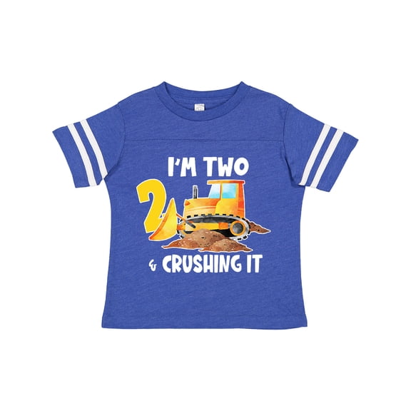 Inktastic I'm 2 and Crushing It Construction 2nd Birthday Boys or Girls Toddler T-Shirt