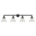 thumbnail image 2 of Innovations Lighting  Cone 4 Light 44" Bath Vanity Light Clear/Polished Chrome, 2 of 5