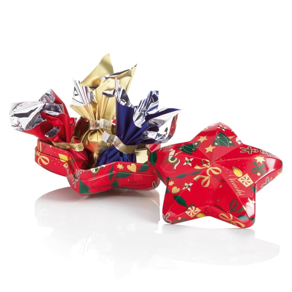 Venchi, Christmas Star Gift Box with Assorted Cometa Chocolates, Limited Edition, 1.3 oz, Gluten-Free, No Colourings or Preservatives, Gift and Decoration Idea