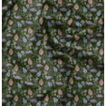 thumbnail image 1 of Soimoi Tissu Canard en Coton Vert Tissu Imprimé Insectes 1 Yard 56 Pouces de Large, 1 of 6